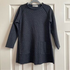 Zara Kids Gray glitter dot Patterned Dress